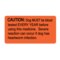 Nevs Caution Dog MUST Be Blood Tested Every Year 7/8"x1-5/8"Flr Red w/Black VW-0102 - alternate 1